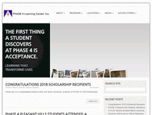 Tablet Screenshot of phase4learningcenter.org